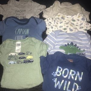 Baby 3-6 month Onesie Set of 7- Child of mine, etc